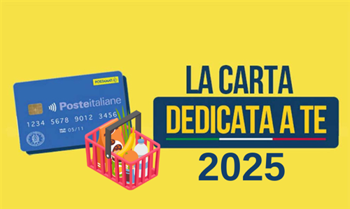 Carta solidale “Dedicata a te 2025” - Decreto Interministeriale Fondo Alimentare 2025.